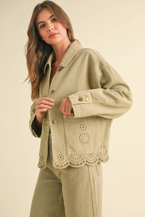 EMBROIDERY BOTTON JACKET