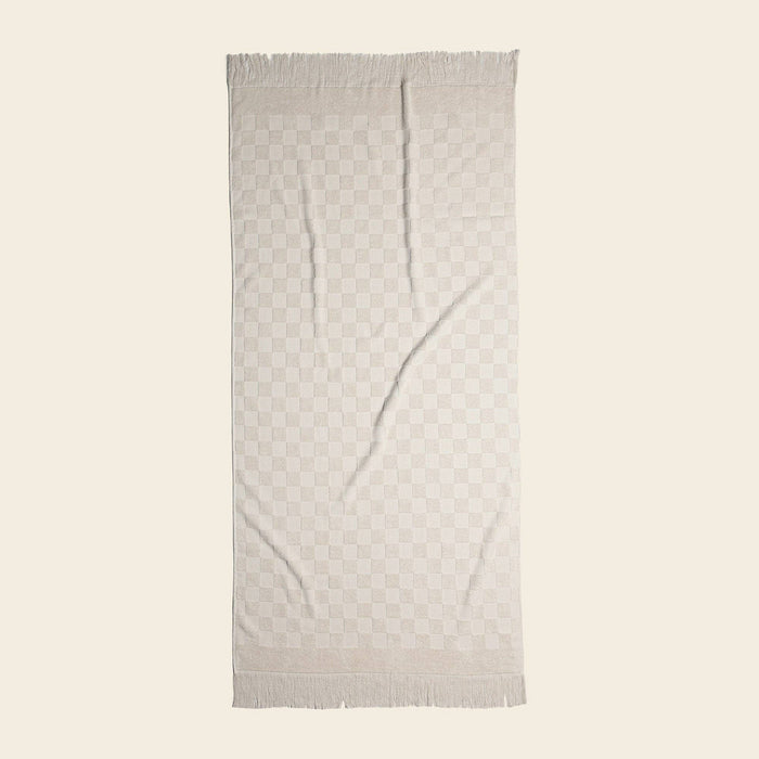 Organic Poolside Checkered Beach Towel