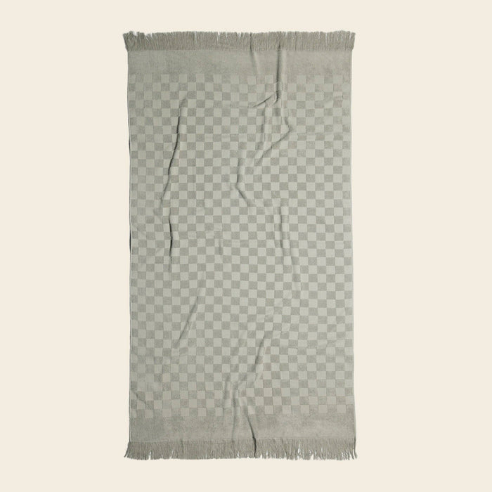 Organic Poolside Checkered Beach Towel