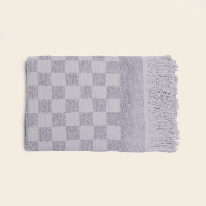 Organic Poolside Checkered Beach Towel
