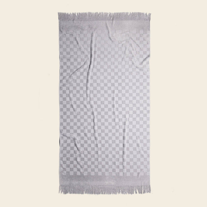 Organic Poolside Checkered Beach Towel