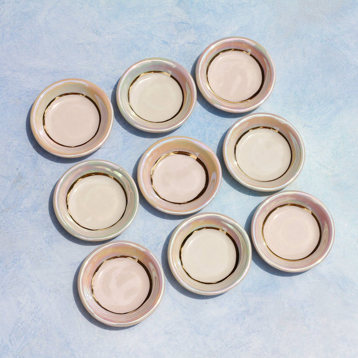 Opal Trinket Dish | Ring Dish | Handmade with Gold