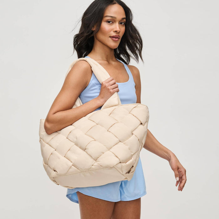 Intuition East West Woven Nylon Tote