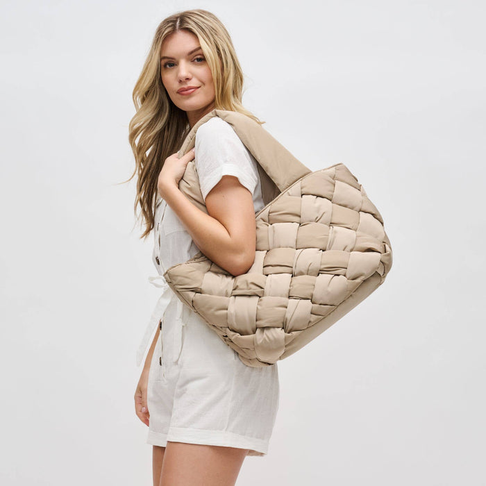 Intuition East West Woven Nylon Tote