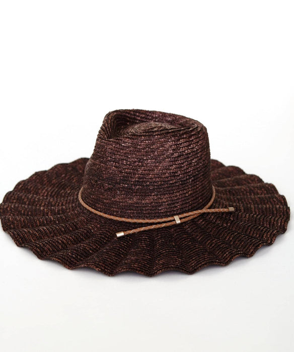 Nalu Brown - Wide brim straw hat