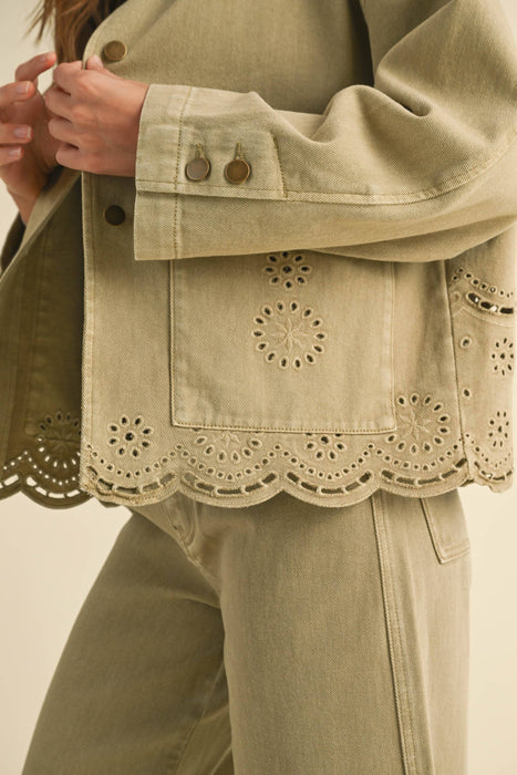 EMBROIDERY BOTTON JACKET