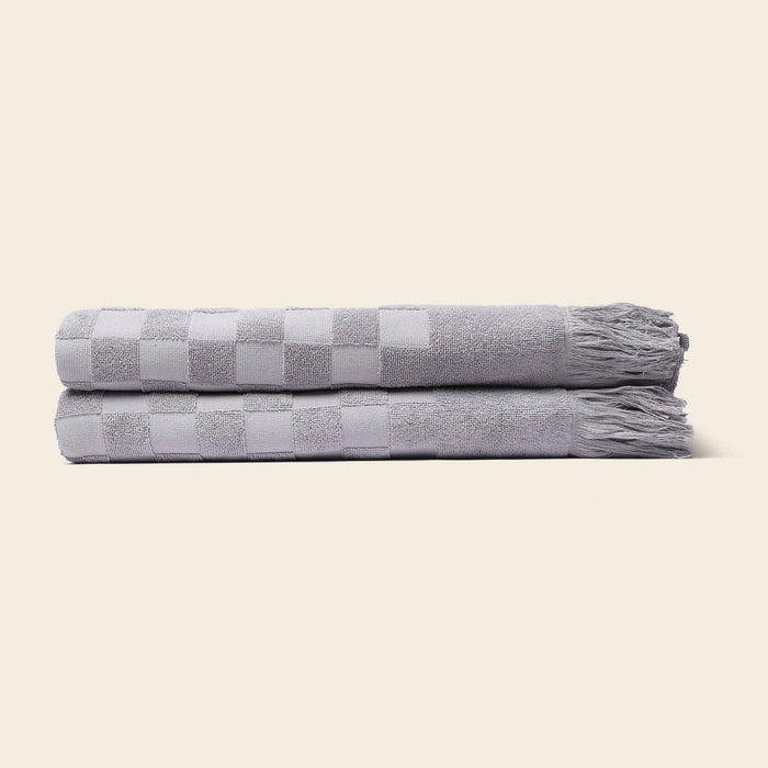 Organic Poolside Checkered Beach Towel