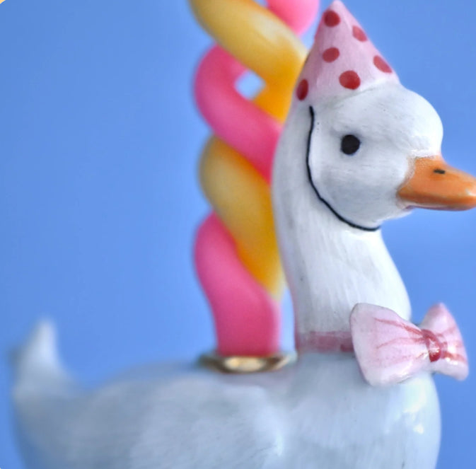 Pink Goose Cake Topper