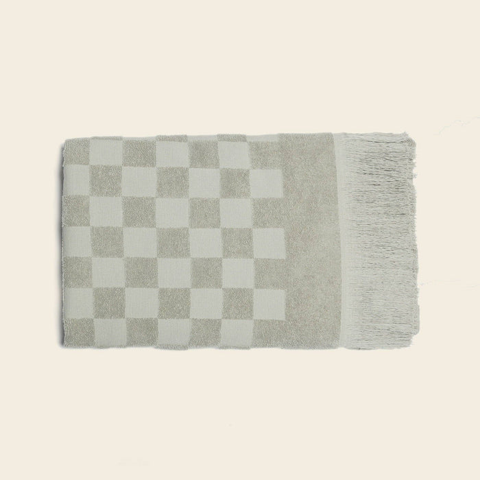 Organic Poolside Checkered Beach Towel