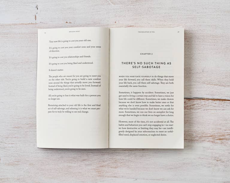 The Mountain Is You - Book