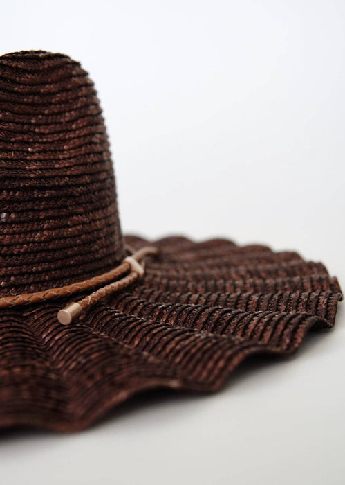 Nalu Brown - Wide brim straw hat