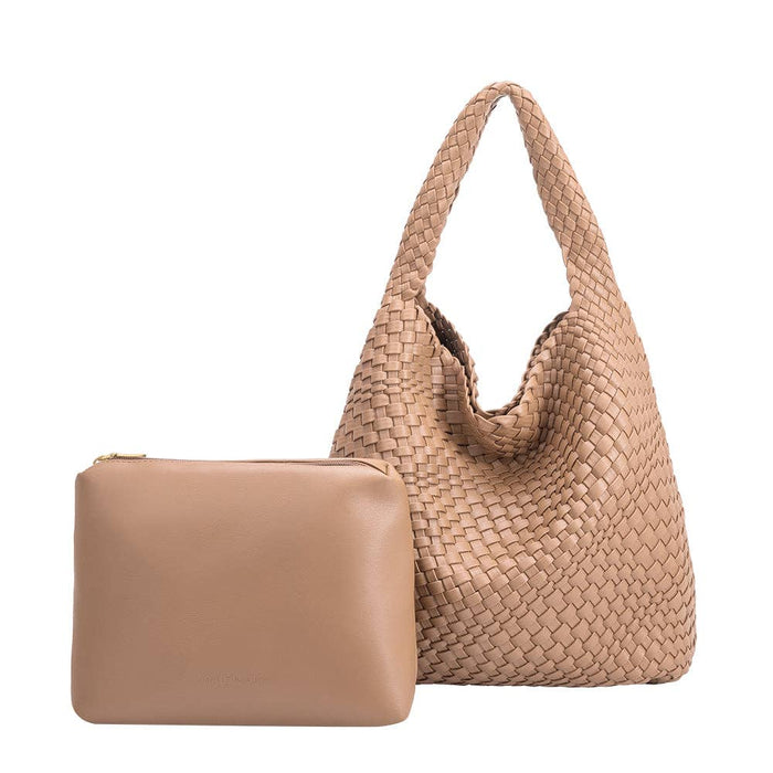 Johanna Nude Recycled Vegan Shoulder Bag