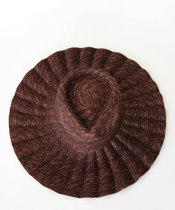 Nalu Brown - Wide brim straw hat