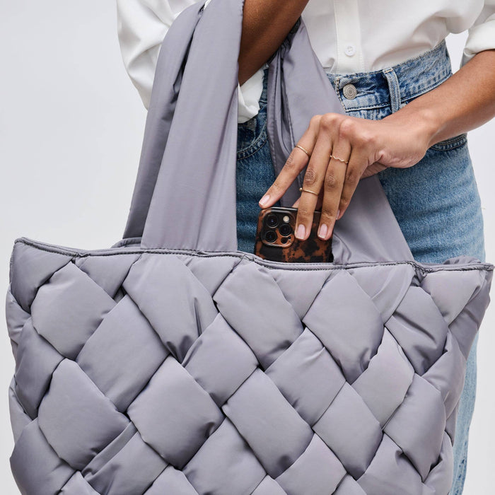 Intuition East West Woven Nylon Tote