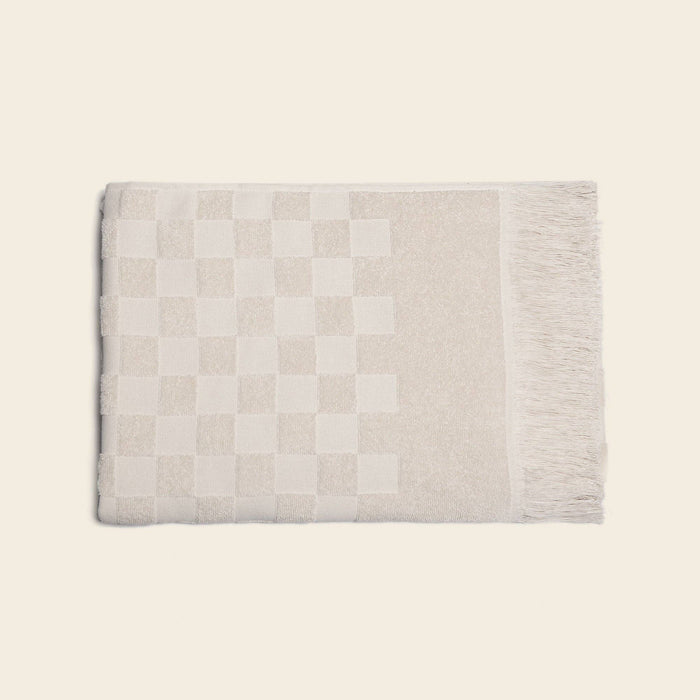 Organic Poolside Checkered Beach Towel