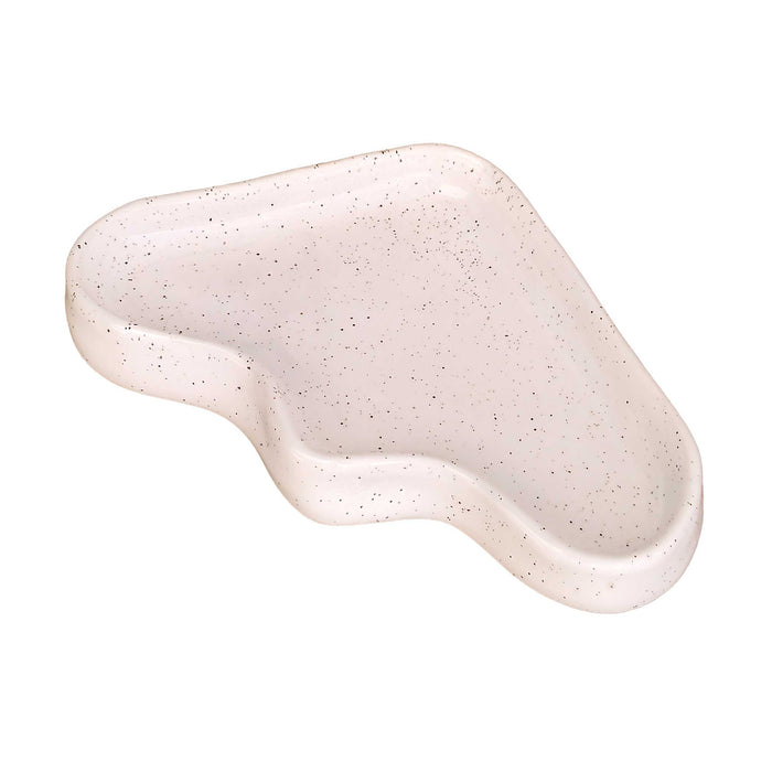 Ceramic Wave Tray - Triangle White