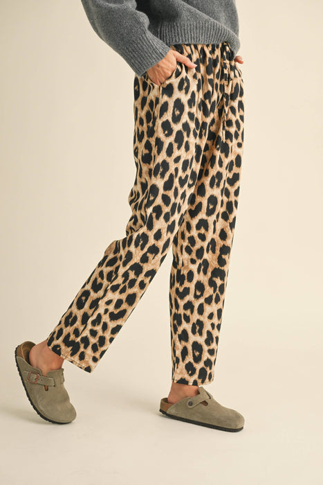 LEOPARD PRINT PANTS