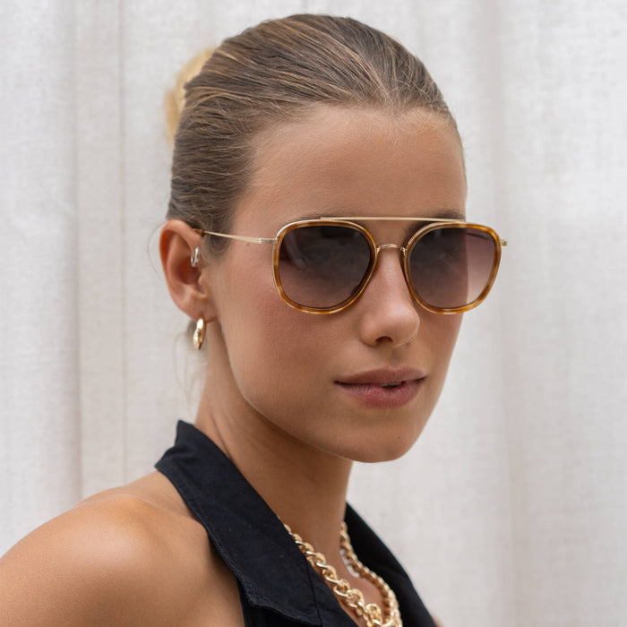 Weston Acetate Round Unisex Sunglasses