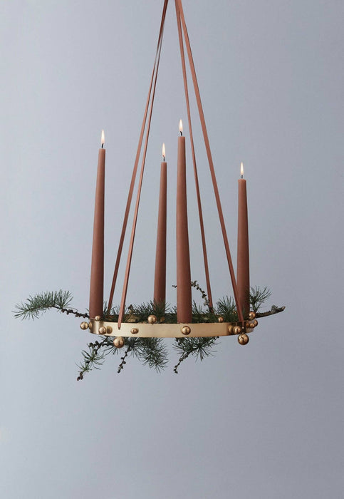 Pearl Advent Candleholder - Silver