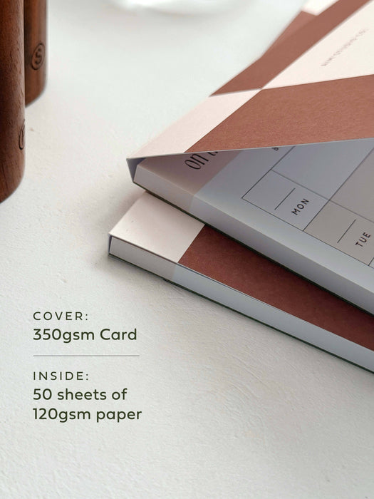 Meal Planner with Perforated Grocery List Notepad