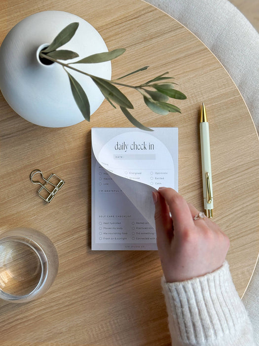 Daily Wellbeing Notepad: Mood Tracker, Gratitude & Self Care