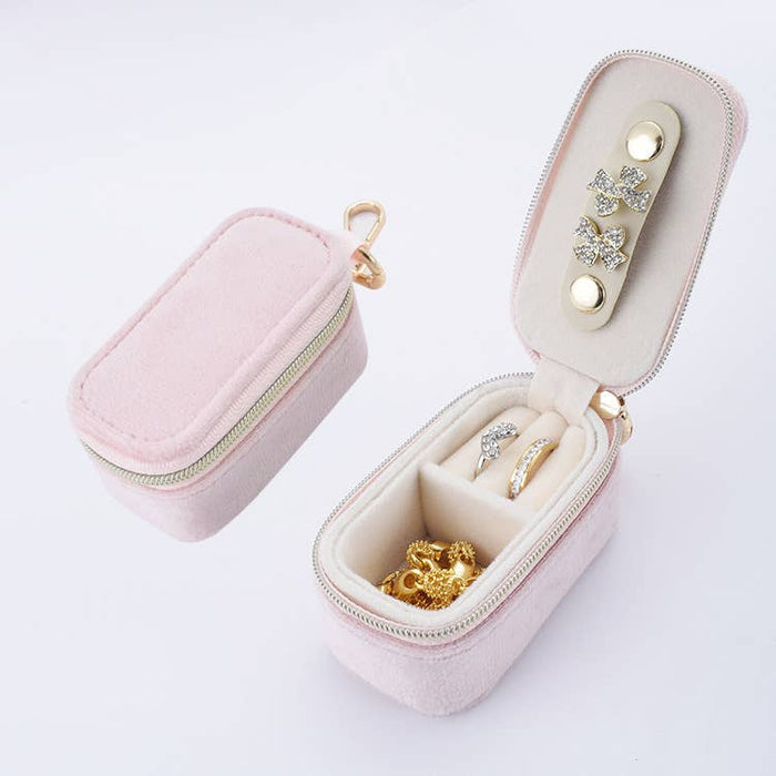 Velvet mini Jewelry box Keychain