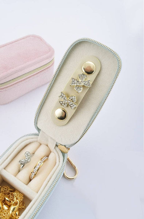 Velvet mini Jewelry box Keychain