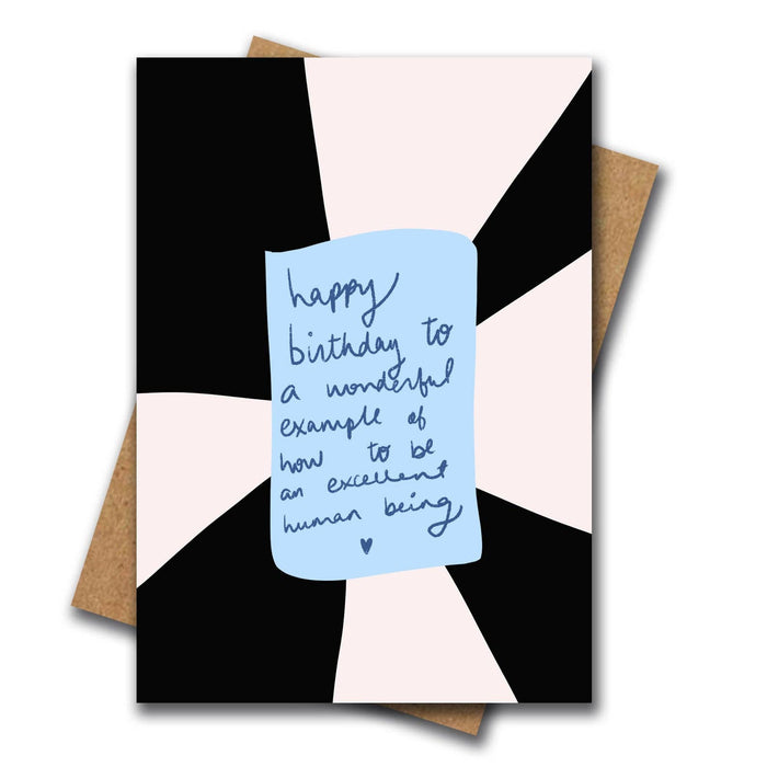 Wonderful human birthday card