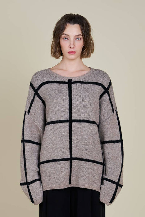 GRID SWEATER