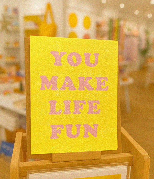 You Make Life Fun Card | Friendship Card | Cheerful Card
