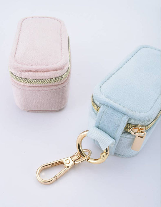 Velvet mini Jewelry box Keychain