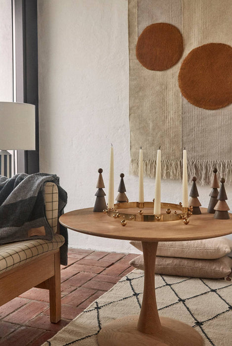 Pearl Advent Candleholder - Silver