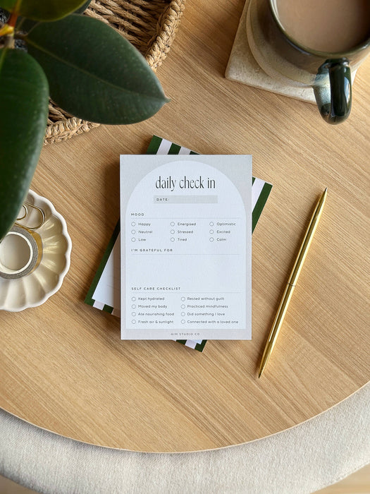 Daily Wellbeing Notepad: Mood Tracker, Gratitude & Self Care