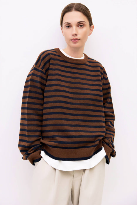 The Klein Sweater | Striped Boyfriend Sweater