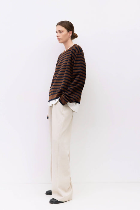 The Klein Sweater | Striped Boyfriend Sweater