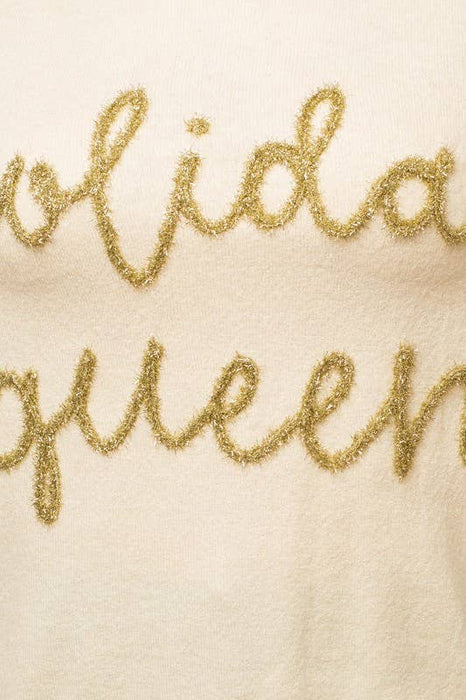 Plus Holiday Queen Pullover Sweater