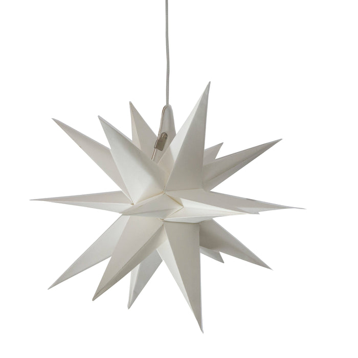 Moravian Star 12" White Paper Lantern Star