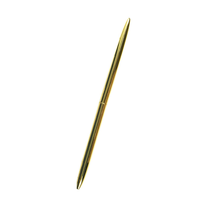 Slim Gold Ballpoint Pen with Black Ink