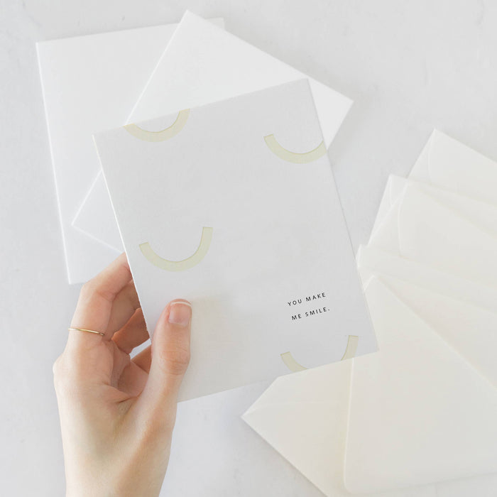 You Make Me Smile Greeting Card