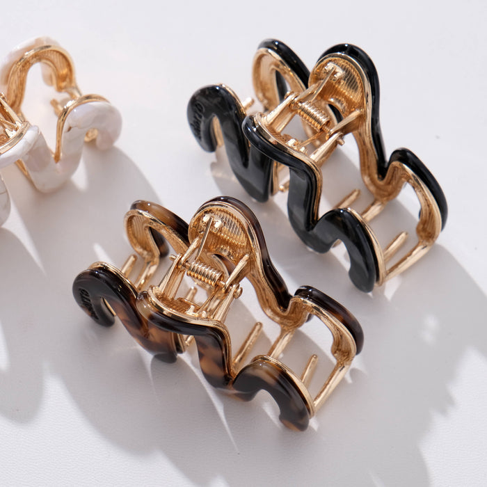 Mini Squiggle Metal Claw Clip