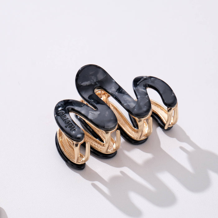 Mini Squiggle Metal Claw Clip