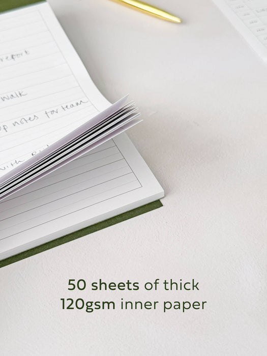 Perforated Productivity Desk Pad: Time Blocking & To Do List