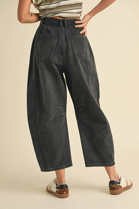 BARREL COTTON PANTS