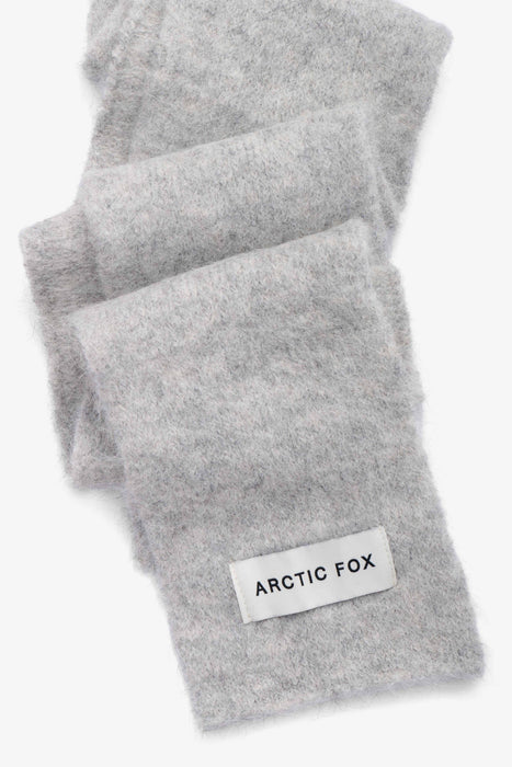The Alpaca Skinny Scarf - Blizzard Grey