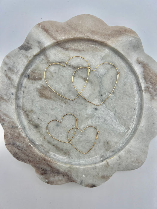 Heart Hoop Earrings