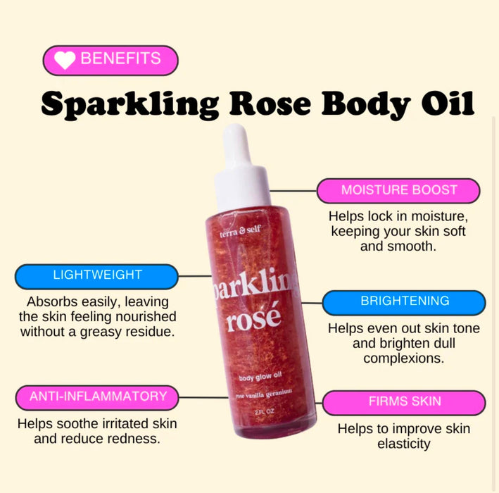 Sparkling Rose Body Glow Oil