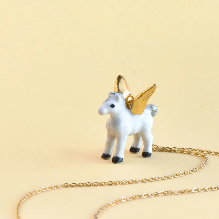 Gold Pegasus Necklace