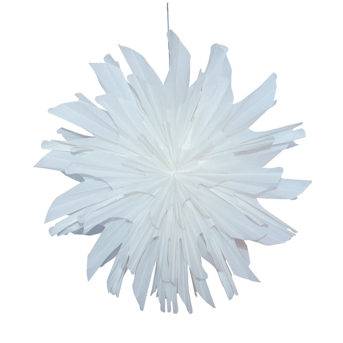 Snowflake 24-inch frosted mylar star