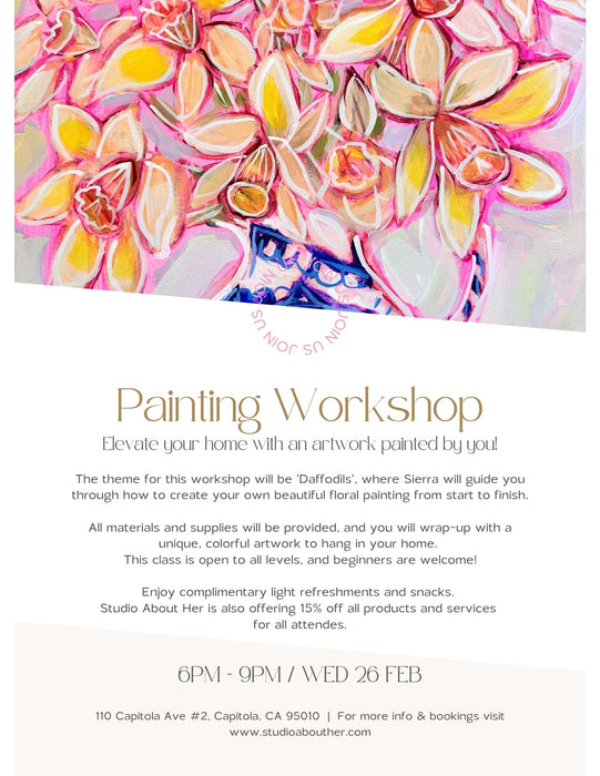 Painting Workshop / Feb 26th, 2025 / Studio Event