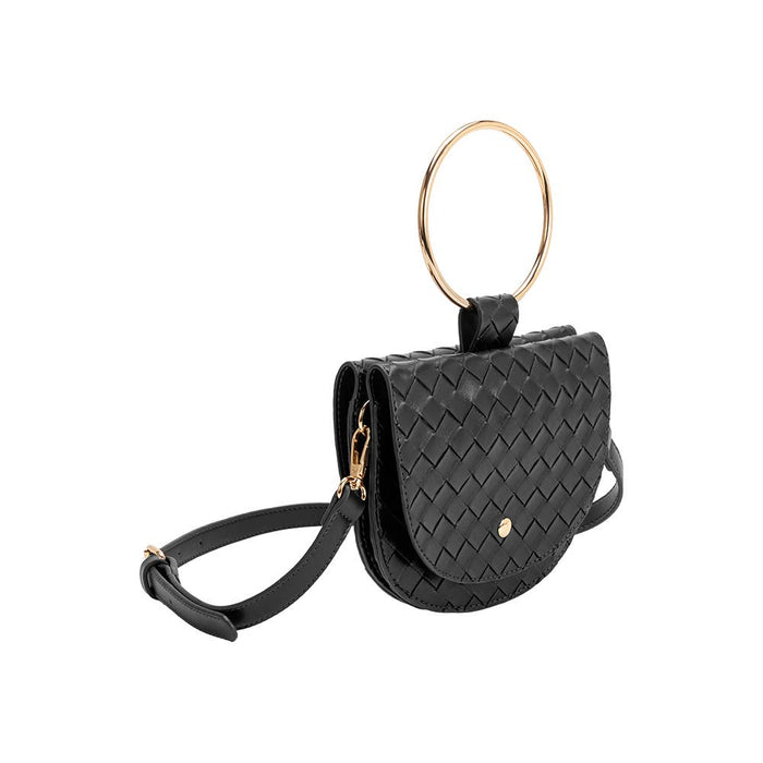 Felix Black Recycled Vegan Top Handle Bag